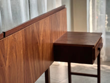 Load image into Gallery viewer, Retro Headboard & Attached Pedestals (See Note on Dimensions)