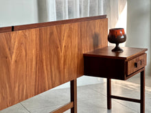 Load image into Gallery viewer, Retro Headboard & Attached Pedestals (See Note on Dimensions)