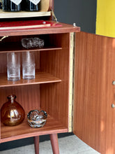 Load image into Gallery viewer, Retro Cocktail | Drinks Cabinet with Pull-out Serving & Storage