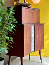 Load image into Gallery viewer, Retro Cocktail | Drinks Cabinet with Pull-out Serving & Storage