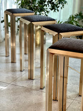 Load image into Gallery viewer, Set of Four Solid Brass Stools