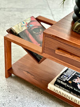 Load image into Gallery viewer, Pair of Pedestals with a Integrated Magazine Holder | By Torrente Furniture