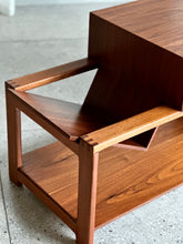 Load image into Gallery viewer, Pair of Pedestals with a Integrated Magazine Holder | By Torrente Furniture