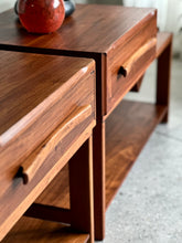 Load image into Gallery viewer, Pair of Pedestals with a Integrated Magazine Holder | By Torrente Furniture