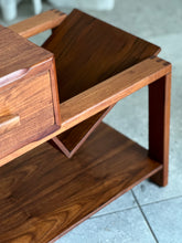 Load image into Gallery viewer, Pair of Pedestals with a Integrated Magazine Holder | By Torrente Furniture