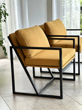 Load image into Gallery viewer, Pair of Occasional Armchairs - Black Frame