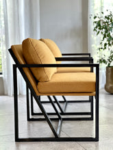 Load image into Gallery viewer, Pair of Occasional Armchairs - Black Frame