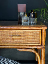 Load image into Gallery viewer, Vintage Cane Dresser & Stool