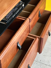 Load image into Gallery viewer, Two-Tiered Media/ Storage Cabinet