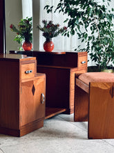 Load image into Gallery viewer, Symmetrical Art Deco Dresser & Stool