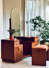 Load image into Gallery viewer, Symmetrical Art Deco Dresser & Stool