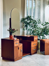 Load image into Gallery viewer, Symmetrical Art Deco Dresser & Stool