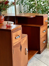 Load image into Gallery viewer, Symmetrical Art Deco Dresser & Stool