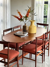 Load image into Gallery viewer, Mid-Century Dining Set - Oval & 6 Chairs