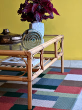 Load image into Gallery viewer, Cane and Rattan Coffee Table with a Relaxed Feel