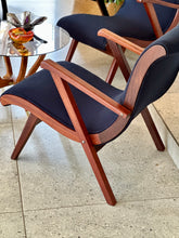 Load image into Gallery viewer, Pair Of Mid-Century Curved Armchairs