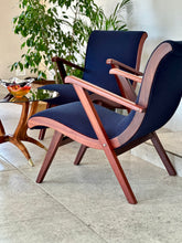 Load image into Gallery viewer, Pair Of Mid-Century Curved Armchairs