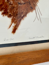 Load image into Gallery viewer, Vintage Wild Cat Annette E. Bleckeston Framed Artwork