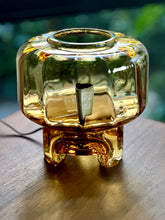 Load image into Gallery viewer, Vintage Italian Amber Glass Lamp