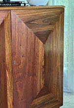 Load image into Gallery viewer, Impressive Kiaat Cabinet with Geometric Door Design