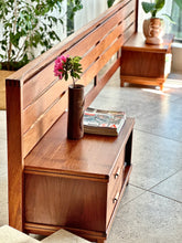 Load image into Gallery viewer, Torrente, Walnut Headboard with Pedestals
