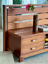 Load image into Gallery viewer, Torrente, Walnut Headboard with Pedestals