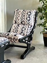 Load image into Gallery viewer, Retro Occasional Chair with Footrest