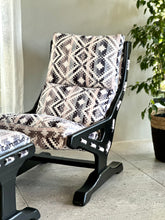 Load image into Gallery viewer, Retro Occasional Chair with Footrest