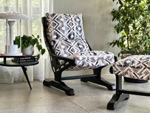 Load image into Gallery viewer, Retro Occasional Chair with Footrest