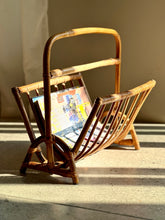 Load image into Gallery viewer, Vintage Cane Magazine Rack