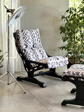 Load image into Gallery viewer, Retro Occasional Chair with Footrest