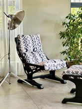 Load image into Gallery viewer, Retro Occasional Chair with Footrest
