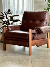 Load image into Gallery viewer, Mid-Century Teak Lounge Chair — Scandinavian Influence, c.1970s