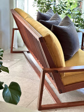 Load image into Gallery viewer, Mid-Century Three/ Four Seater Couch - Solid Kiaat