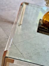Load image into Gallery viewer, Lucite And Brass Coffee Table