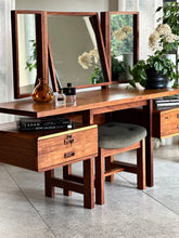 Load image into Gallery viewer, Retro Kiaat Dressing Table & Stool