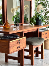 Load image into Gallery viewer, Retro Kiaat Dressing Table & Stool