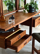 Load image into Gallery viewer, Retro Kiaat Dressing Table & Stool