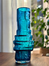 Load image into Gallery viewer, Whitefriars Kingfisher Hoop Vase by Geoffrey Baxter