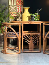 Load image into Gallery viewer, Vintage Cane Set - Table & Two Chairs