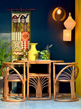 Load image into Gallery viewer, Vintage Cane Set - Table & Two Chairs