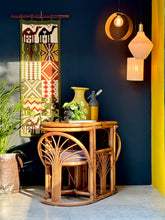 Load image into Gallery viewer, Vintage Cane Set - Table & Two Chairs