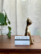 Load image into Gallery viewer, Vintage Brass Cat figurine