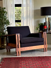Load image into Gallery viewer, Pair of Mid-Century, Brutalist Armchairs