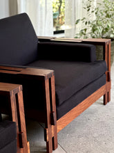 Load image into Gallery viewer, Pair of Mid-Century, Brutalist Armchairs