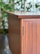 Load image into Gallery viewer, Scandinavian Double-Sided Teak Freestanding Desk