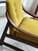 Load image into Gallery viewer, Mid-Century Solid Imbuia Armchair