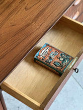 Load image into Gallery viewer, Scandinavian Double-Sided Teak Freestanding Desk