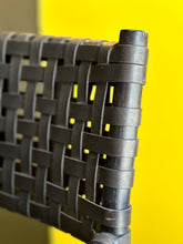 Load image into Gallery viewer, Pair Of “Old Java” Leather & Bamboo Latticed Chairs