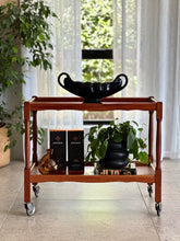 Load image into Gallery viewer, Vintage Two-Tier Drinks Trolley